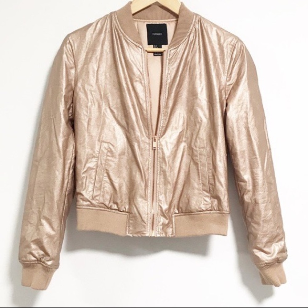 Forever 21 Rose Gold Blazer Jacket